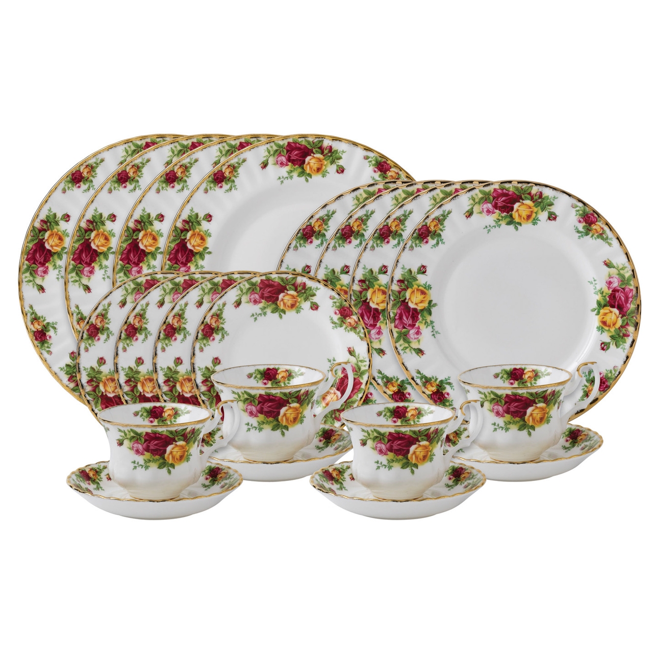 Royal Albert Old Country Roses 20 Piece Dinner Set