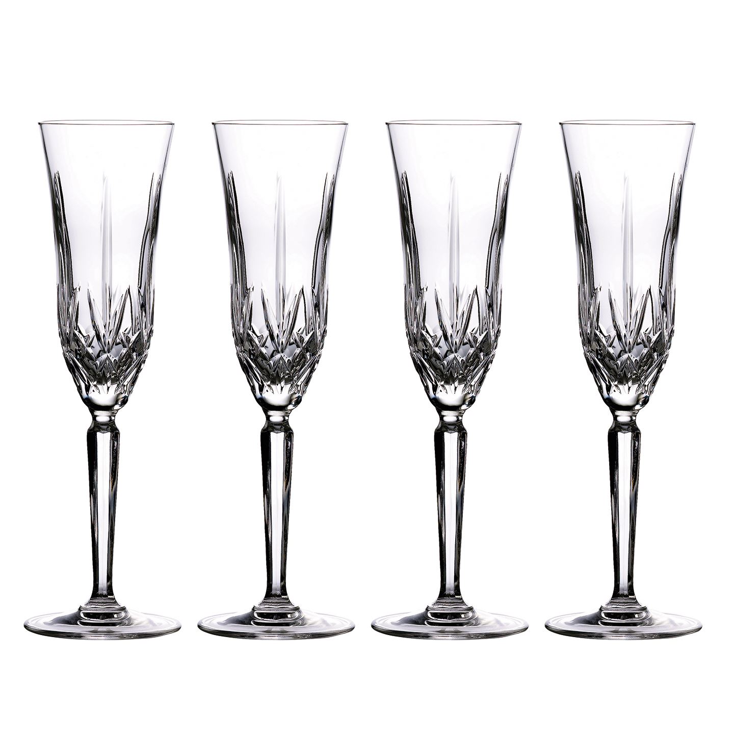 Marquis Lacey Range by Waterford set of 4 champagne flutes 