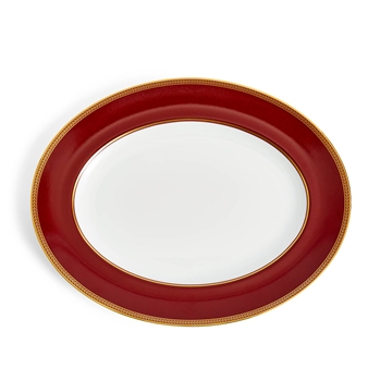 웨지우드 르네상스 레드 오발 접시 Wedgwood Renaissance Red Oval Platter 13.8inch
