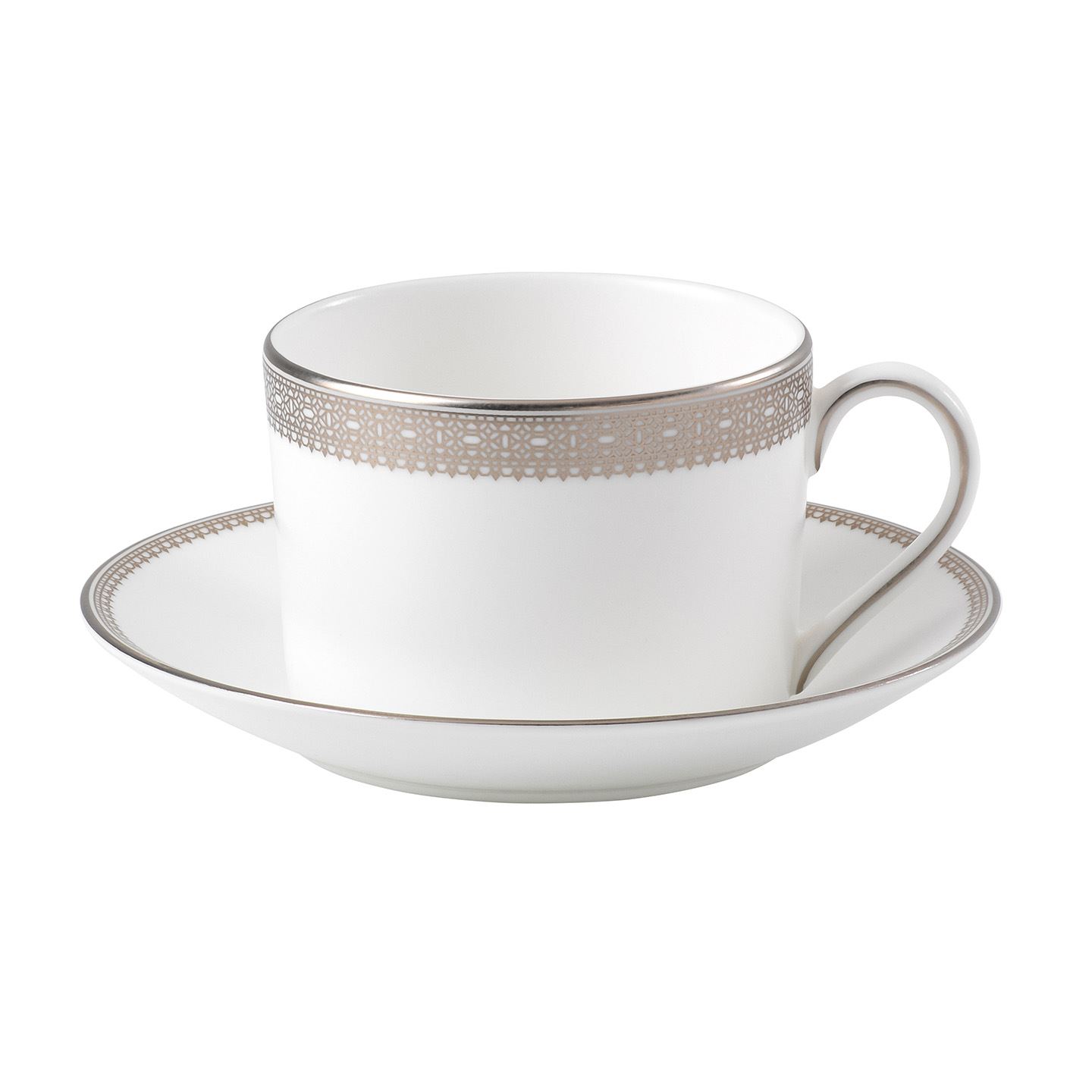 Tea Saucer ~new~ Blanc Sur Blanc Vera Wang by Wedgwood 